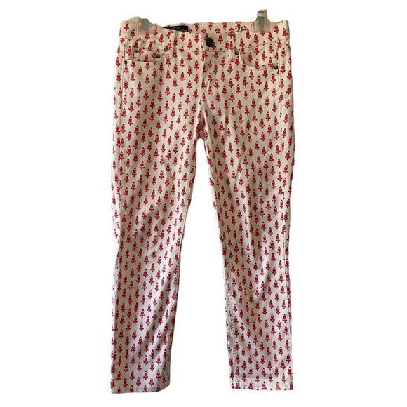 J.Crew Matchstick Cropped Jeans Thistle Print NWOT, Size 26 - Picture 2 of 13